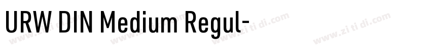 URW DIN Medium Regul字体转换
